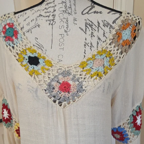 Bohemian Crochet Fringe Top - Picture 3 of 7